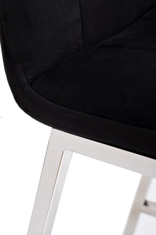 Стул барный велюр черный 42*53*88см Garda Decor арт.30C-DX-2091 BLK