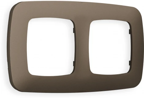 Рамка Ambrella Volt OMEGA Ecta (Темная бронза матовый) 2-ая OF140632