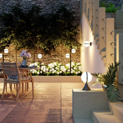 Наземный фонарь Odeon Light Lomeo 4832/1F (220V, шар, IP44)