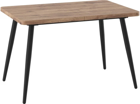 Стол Мебвилл Вояж 120, Дуб Веллингтон/Чёрный