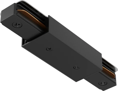 Прямой коннектор питания с вводом питания Unity (однофазный) черный Maytoni Accessories for tracks Unity TRA001CB-11B
