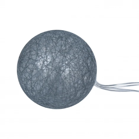 Садовая гирлянда на солнечной батарее «Клубки». 10 светодиодов, 1*АА Ni-Mh аккумулятор в/к. IP44 Uniel USL-S-230/PM1800 COTTON BALLS-1