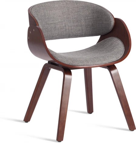 Стул LANDO (mod.8036) (Дерево,Ткань/Орех,Серый) Tetchair арт.21830