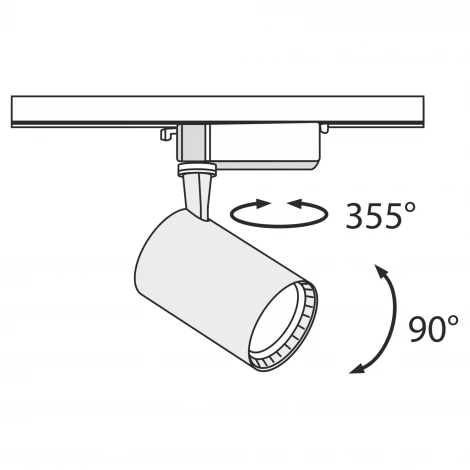 Трековый светильник Vuoro Unity 4000K 10Вт LED (однофазный) Maytoni Technical TR003-1-12W4K-W