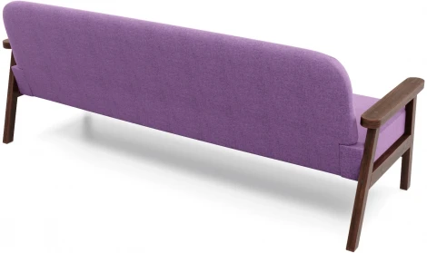Диван Arsko прямой Флори Б орех рогожка фиолетовая
