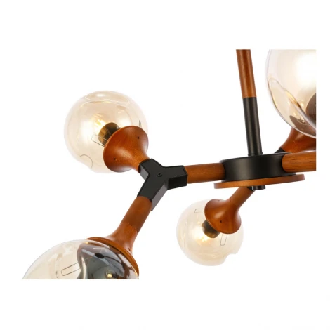 Потолочная люстра на штанге Evoluce Raquel SLE109402-06 (220V, шарики)