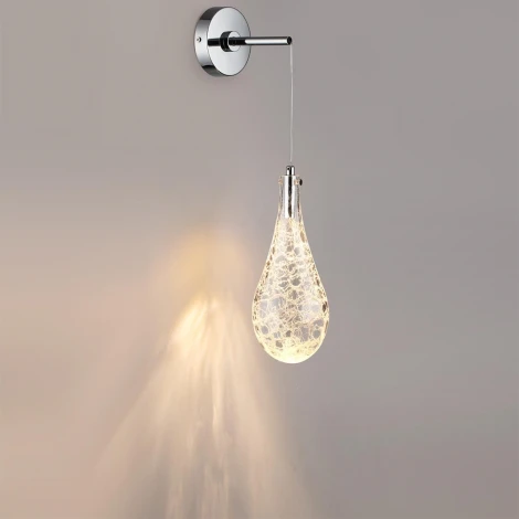 Бра Odeon Light Incanto 7148/5WL хром/стекло/металл IP20 LED 4W 300Лм 3000K 180° 220V