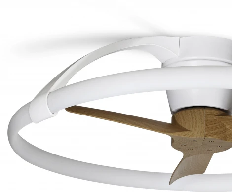 Потолочная люстра светодиодная с вентилятором пультом и управлением смартфоном голосовым регулировкой цветовой температуры Mantra Nepal 7803 (регулировка яркости, 220V, умный дом - Алекса, Google Home, вертолет)