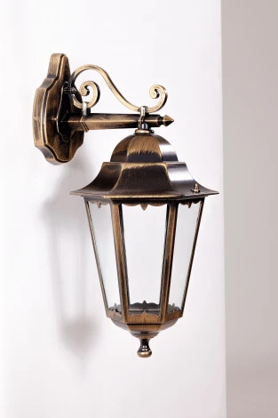 Уличный настенный фонарь Oasis Light PETERSBURG M 79802M/02 Gb (220V, фонарь, IP44)