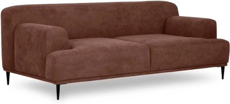 Диван Portofino 2-х местный ОГОГО (арт.471095), (Рогожка/Коричневый)