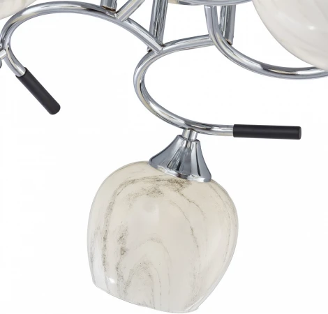 Потолочная люстра на штанге Arte Milano AMALFI-327985 327985/5 CR+BK (220V)