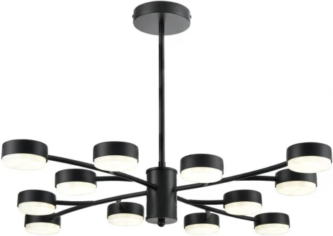 Потолочная люстра на штанге Lumion Torina 8117/12 черный, металл LED GX53 12*7W 220V