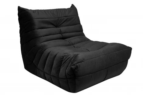 Диван Dreambag Маршмеллоу Черный 1 секция 7312400