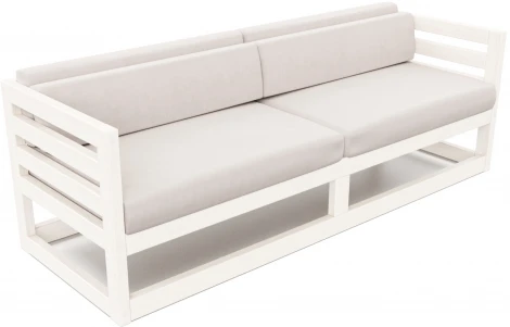 Диван Arsko Магнус Б беленый дуб велюр светло-серый