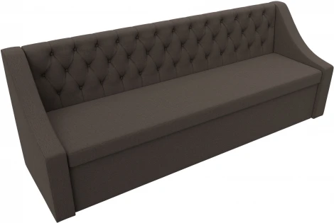 Диван кухонный прямой Мерлин (Коричневый/Рогожка) Лига Диванов арт.122468