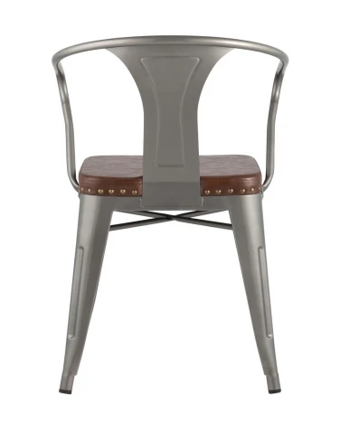 Стул Tolix ARMS SOFT Серебристый