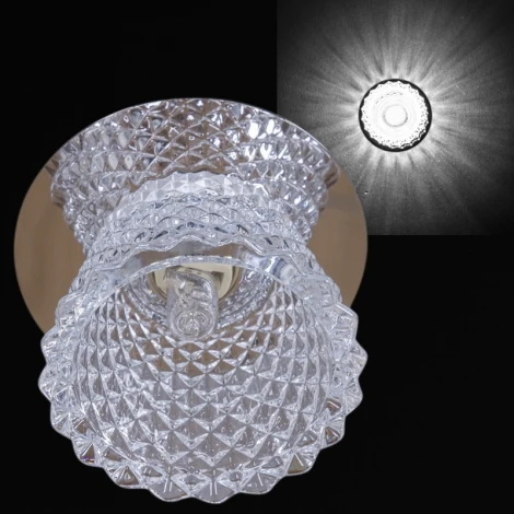 Встраиваемый точечный светильник Reluce 08078-9.0-001H G9 CR (220V)