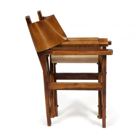 Кресло Secret De Maison CINEMA ( mod. 2140) античный светлый, орех (Дерево/кожа буйвола)