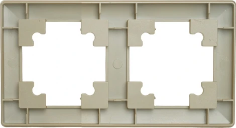 Рамка на 2 поста (золото) Stekker Катрин 49607