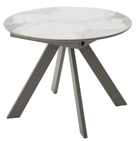 Стол БОНЖУР 100 цвет ПАНДОРА (PANDORA LIGHT), керамика / ЛАТТЕ каркас M-City 64583