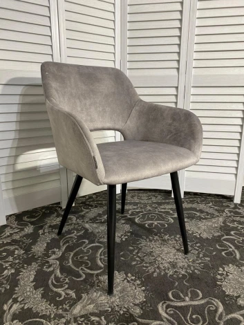 Стул M-City ALLY VBP-203 античный серебристо-серый/черный каркас