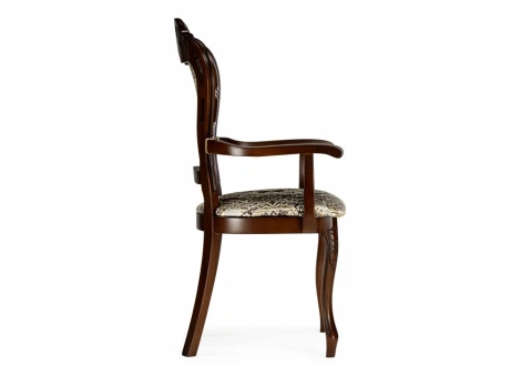 Обеденный стул Woodville Bronte муса чёрная вишня / патина