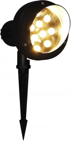 Грунтовый светильник светодиодный Reluce 09401-0.7-001U LED9W BK+WW (220V, IP65)