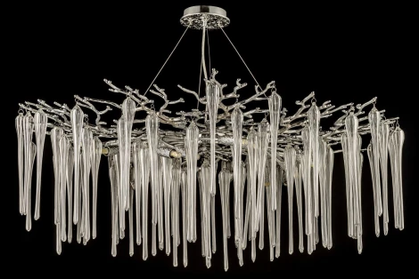 Подвесная люстра Dio D`arte Tavenna Nickel Tavenna H 1.5.100.101 N (220V, хрусталь, на тросе)