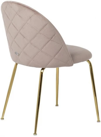 Стул велюр бежевый, мет.ножки 50*53*77см Garda Decor арт.30C-301-1G BG