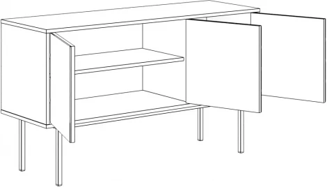 Тумба малая Boho Color ОГОГО (арт.599511), (ЛДСП/Черный)