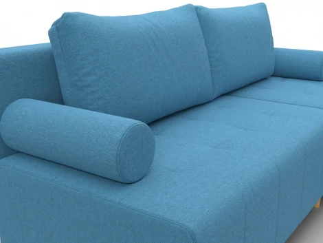 Диван угловой Лига-102 угол универсальный (ДСП,Брус,Фанера,Рогожка/Голубой) Лига Диванов 134798