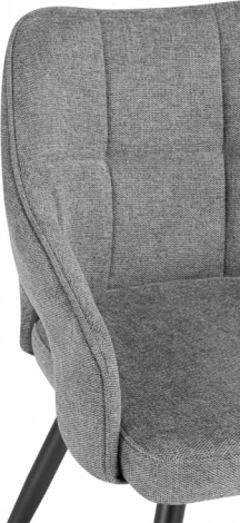 Стул на металлокаркасе Woodville Hera dark gray / black арт.15843