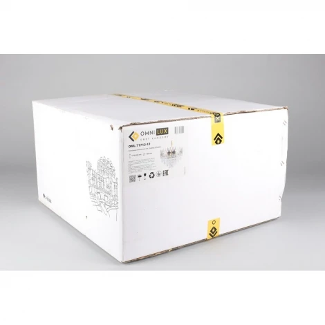 Подвесная люстра Omnilux Riposto OML-71713-12 (220V, хрусталь, на цепи, круглые)