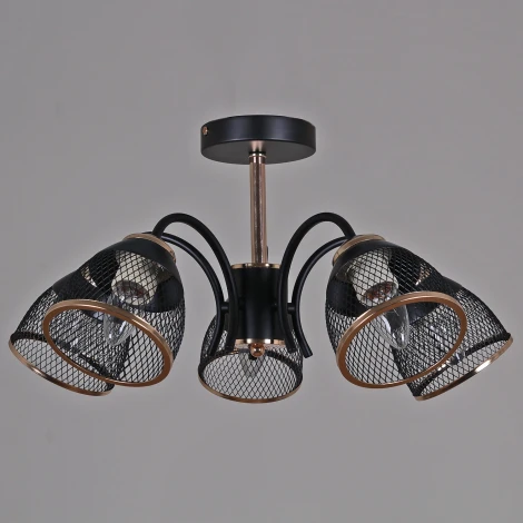 Потолочная люстра на штанге Reluce 01505-0.3-05 BK+FGD (220V)