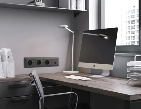 Рамка Ambrella Volt ALFA Line (Графит Мягкое касание) 2-ая AF110802