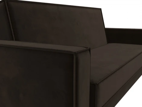 Диван-книжка Куба (Коричневый/Микровельвет) Лига Диванов арт.122049