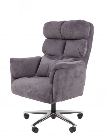 Кресло Chairman Home 433 Россия ткань S темно-серый 7210896