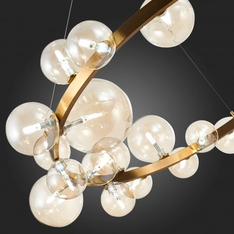 Подвесная люстра ST Luce Necton SL1165.303.24 (220V, на тросе, шарики, молекулы)