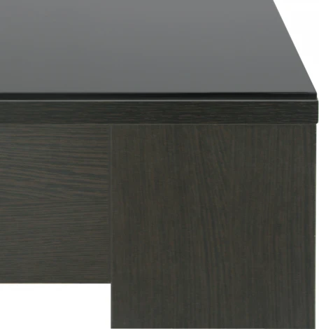 Стол журнальный BeautyStyle 26 венге/стекло черное Mebelik арт.001064