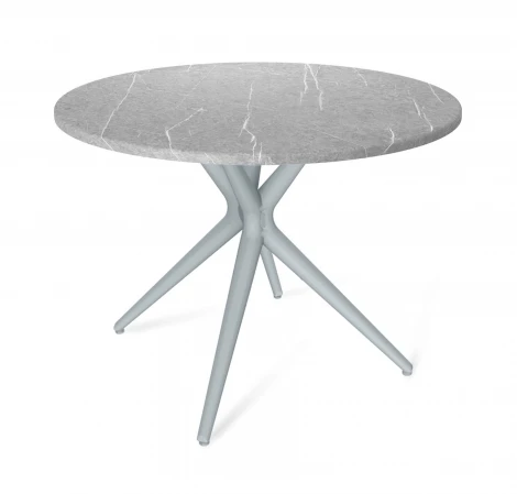 Стол Sheffilton SHT-TU30/TT 90 МДФ серый/серый мрамор 1856318017