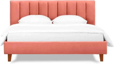 Кровать Queen II Sofia L 1600 ОГОГО (арт.577500), (Ткань/Оранжевый)