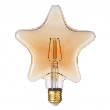 Лампочка светодиодная филаментная прозрачная звезда E27 4W Thomson Deco Star TH-B2188