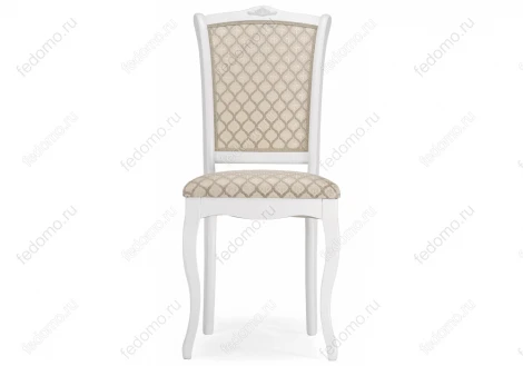Деревянный стул Woodville Луиджи белый / бежевый 450682