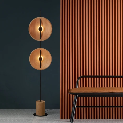 Торшер светодиодный Loft It Wood 10451F (220V, выключатель)