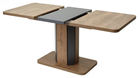 Обеденный стол M-City STORK Дуб Канзас/ Графит 120