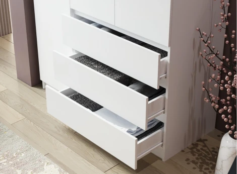 Шкаф Woodville Мадера ШМ 1200 лдсп белый 520907