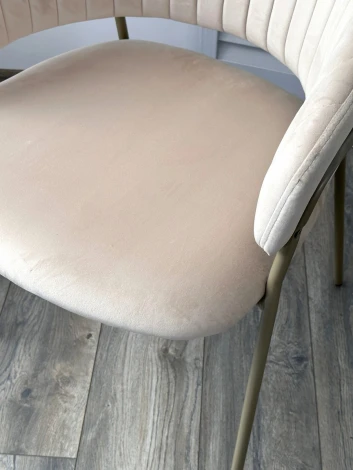 Стул ГЕММА, цвет H-06 Бежевый, велюр / шампань каркас М-City (арт.688M05848)