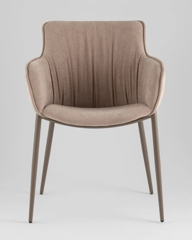 Стул Stool Group Твигги велюр бежевый, каркас бежево-серый УТ000041931