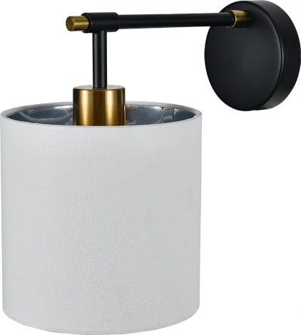 Бра Escada Adagio 10186/1A 1x60Вт E27, металл/ткань, черный/белый (220V)