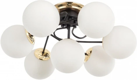 Потолочная люстра Arte Milano Neapolis-76408 276408/6+1 BK/GD (220V, шар)